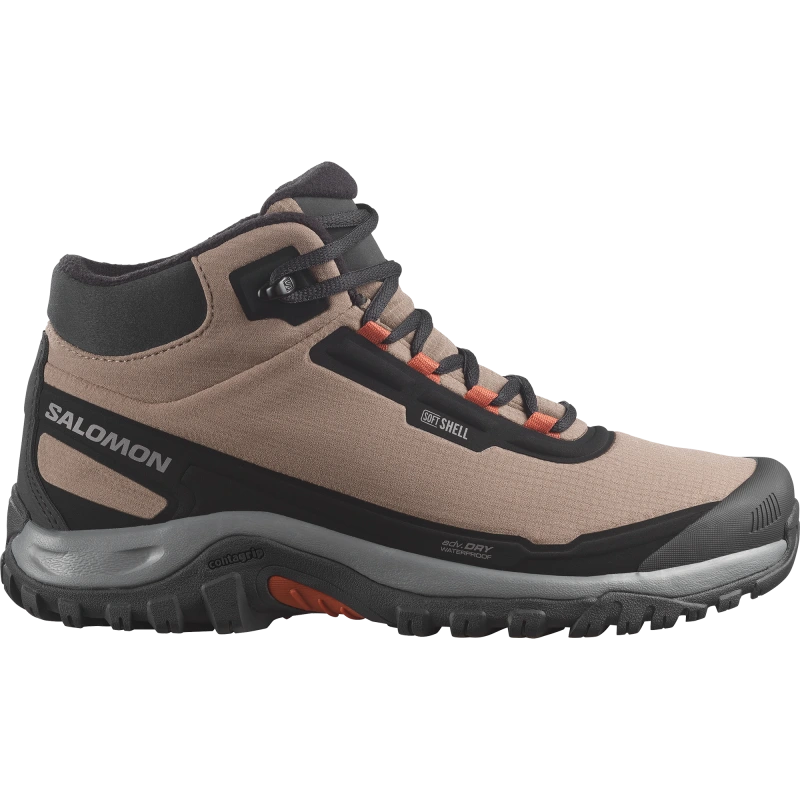 Pánska zimná obuv Salomon SHELTER WP Stone Gray / Black / Rainy