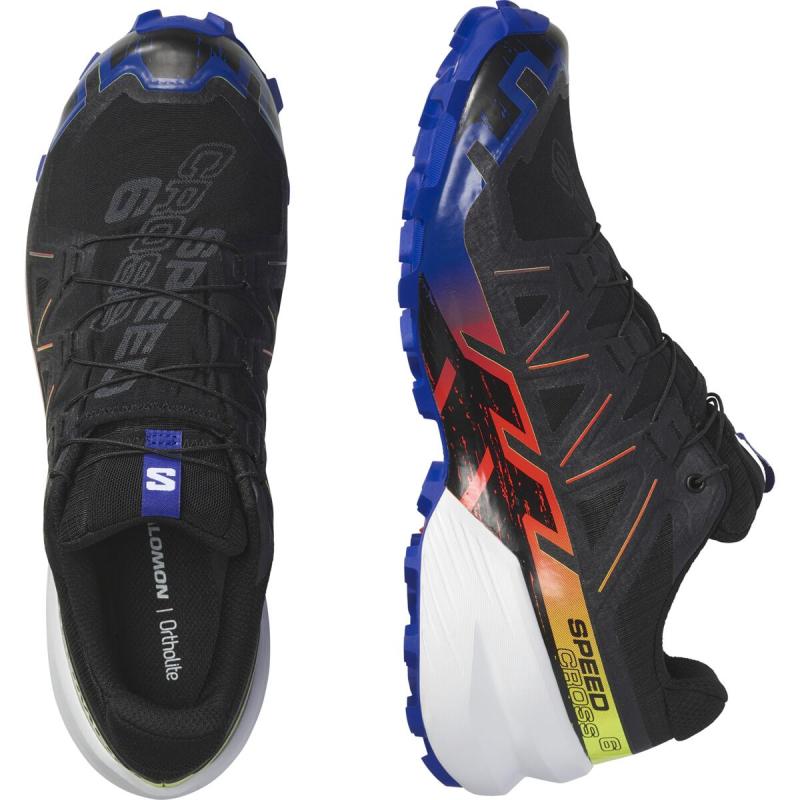 Pánska trailová obuv Salomon SPEEDCROSS 6 GTX BLUE FIRE Black/Su