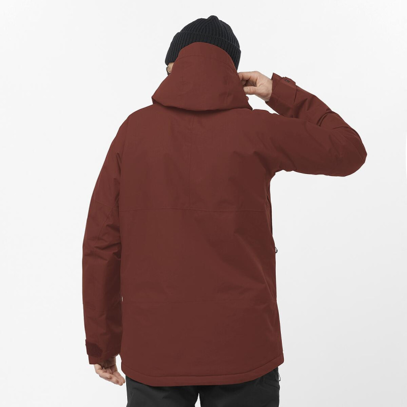 Bunda SALOMON TRANSFER PUFF JACKET M RUM RAISIN 3