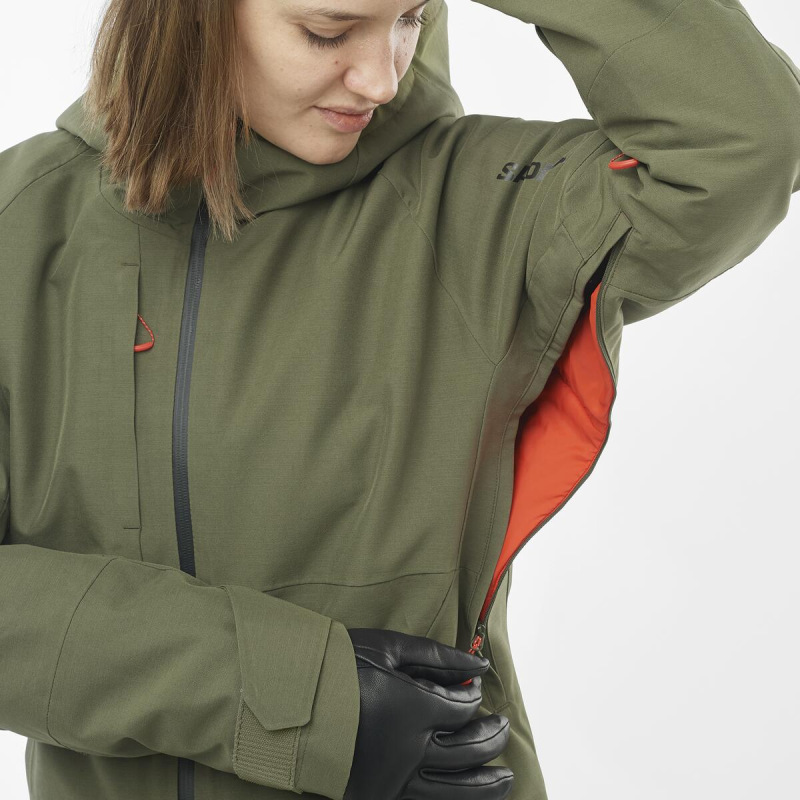 Bunda SALOMON BASHLEY PUFF JACKET W OLIVE NIGHT 7