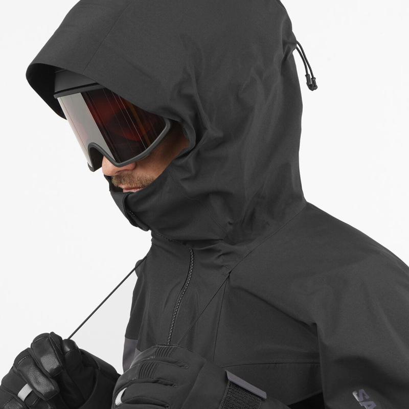 Pánska bunda SALOMON MOON PATROL GTX JKT M DEEP BLACK/PER 9