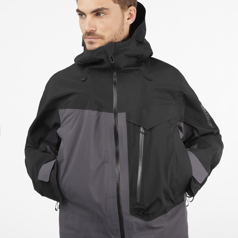 Pánska bunda SALOMON MOON PATROL GTX JKT M DEEP BLACK/PER 6