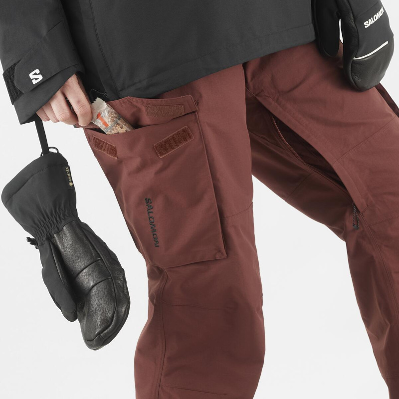 Oteplovačky BASHLEY BIB PANT W RUM RAISIN 4