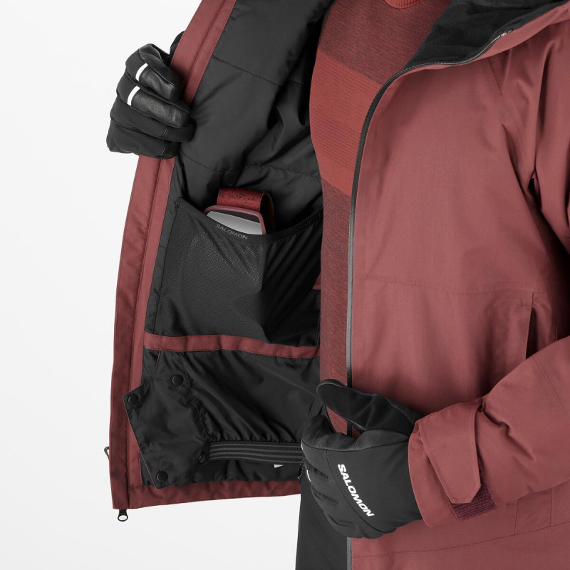 Bunda SALOMON TRANSFER PUFF JACKET M RUM RAISIN 7