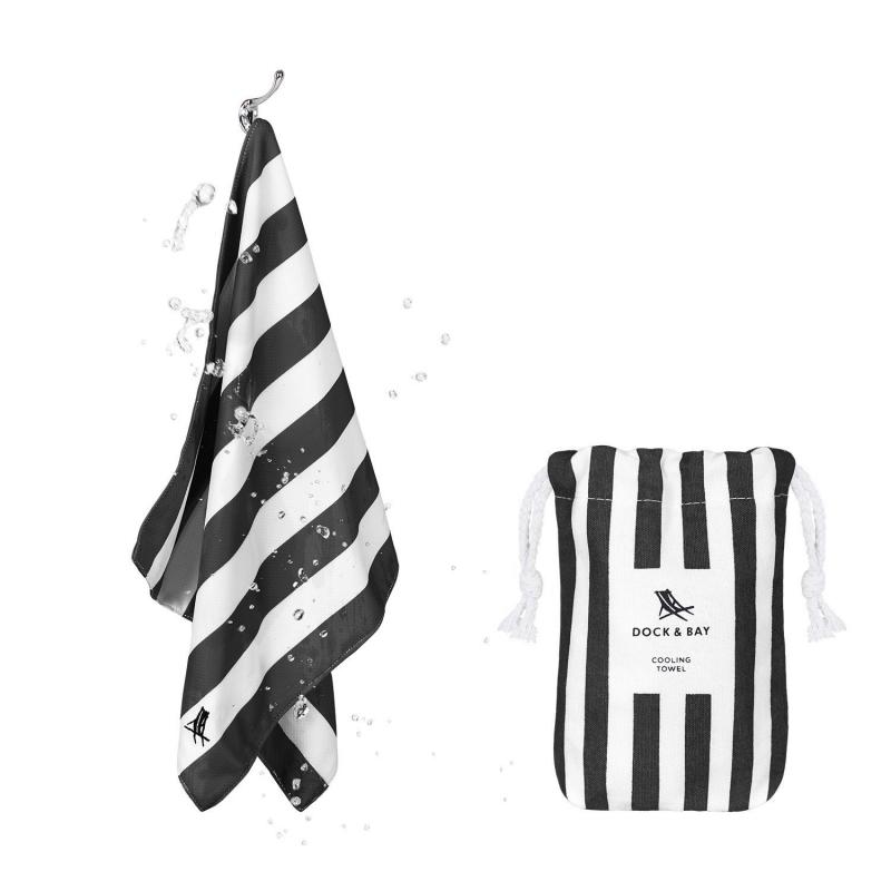 Fitness uteráčik DOCK&BAY COOLING STRIPE Charcoal