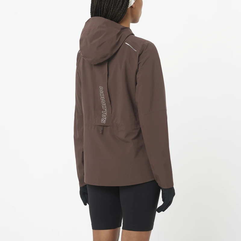 Dámska bežecká bunda Salomon BONATTI TRAIL JKT W Coffee Bean 3
