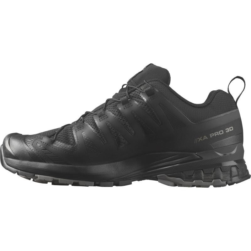 Pánska trailová obuv Salomon XA PRO 3D V9 WIDE Black / Phantom / Pewter - Širší strih