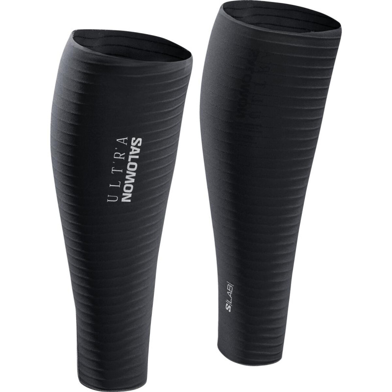 Bežecké kompresné návleky na lýtka Salomon S/LAB ULTRA CALFS U DEEP BLACK