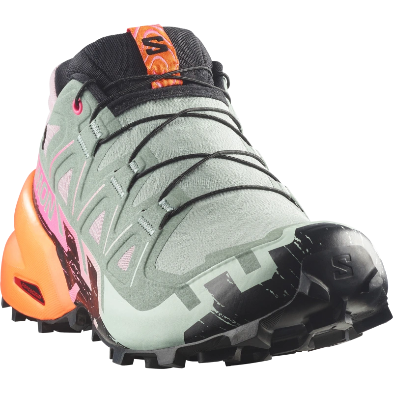 Dámska trailová obuv Salomon Obuv SPEEDCROSS 6 STORM GTX W Black / Green Milieu 2