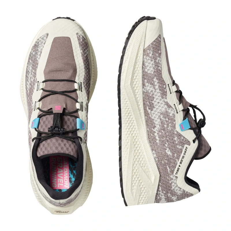 Pánska univerzálna bežecká obuv Salomon AERO GLIDE 4 GRVL Vanilla Ice/Black 1