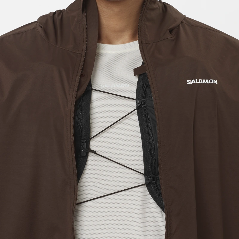 Bežecká bunda Salomon SENSE AERO WIND JKT M Coffee Bean 5