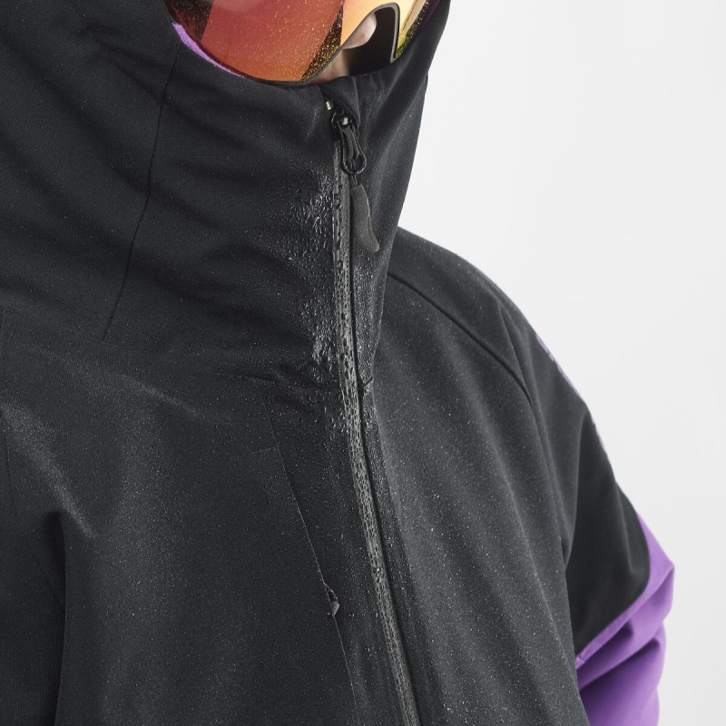 Bunda SALOMON BASHLEY PUFF JACKET W DEEP BLACK/Royal P 2