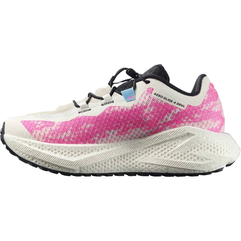 Dámska univerzálna bežecká obuv Salomon AERO GLIDE 4 GRVL W Vanilla Ice / Knockout Pink 4