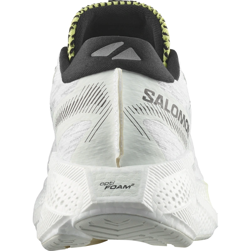 Pánska cestná bežecká obuv Salomon AERO GLIDE 4 White / Sunny Lime 2