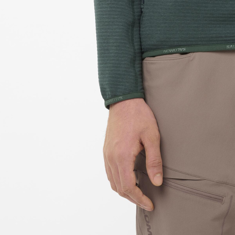 Pánska stredná vrstva Salomon SNTIAL LIGHTWARM FZ GREEN GABLES 2