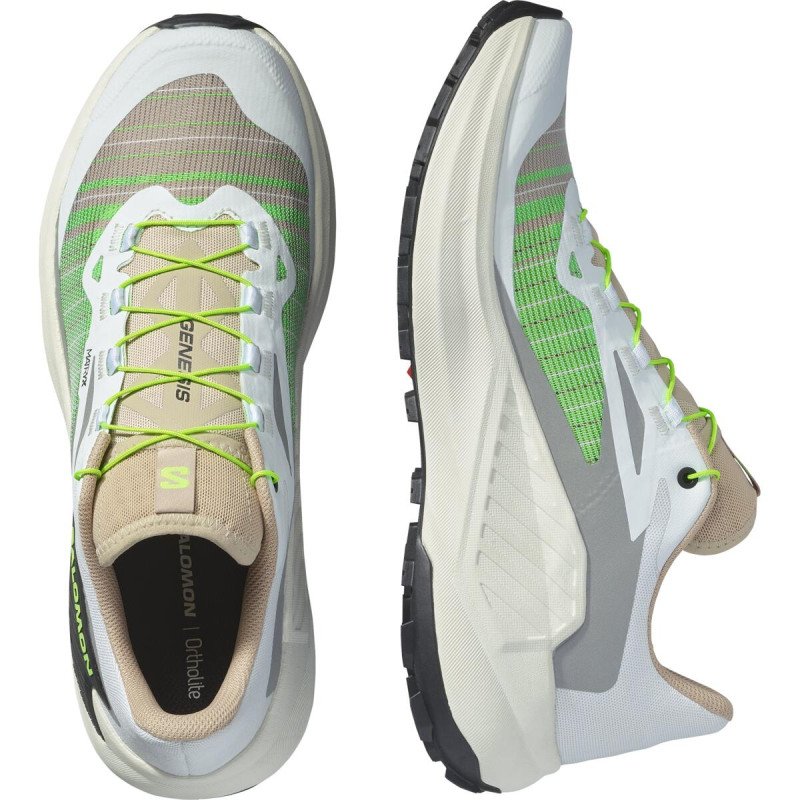 Pánska bežecká obuv Salomon GENESIS White/Oxford Tan/Grgeck 5