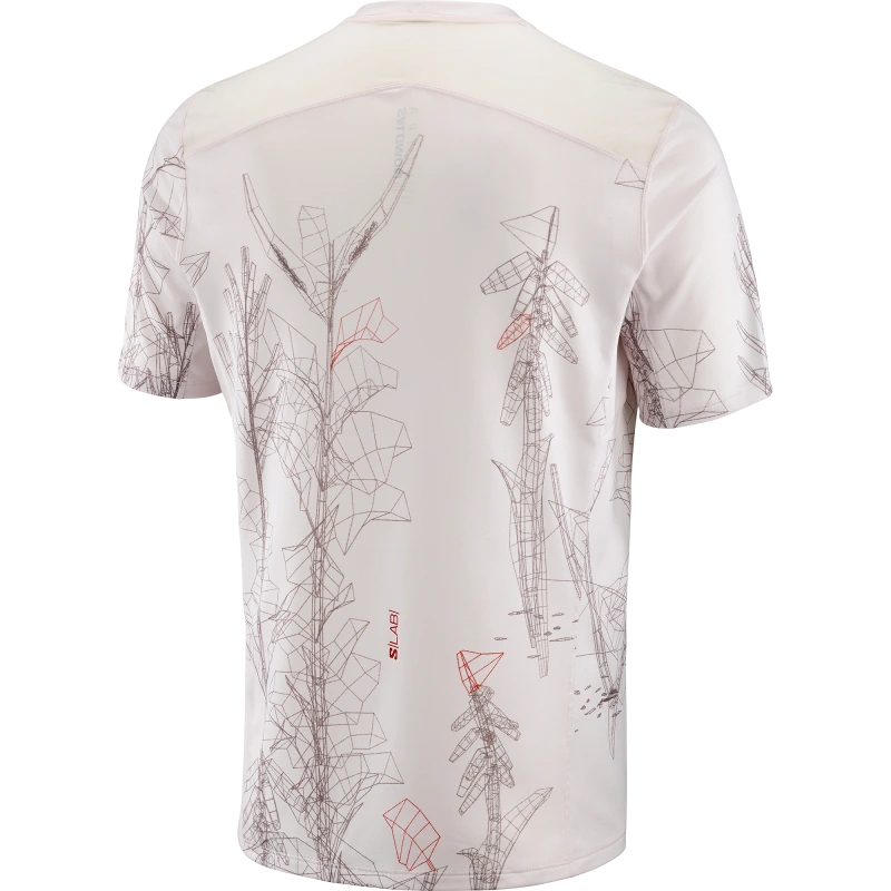 Bežecké tričko S/LAB ULTRA TEE AOP M LILAC ASH 1