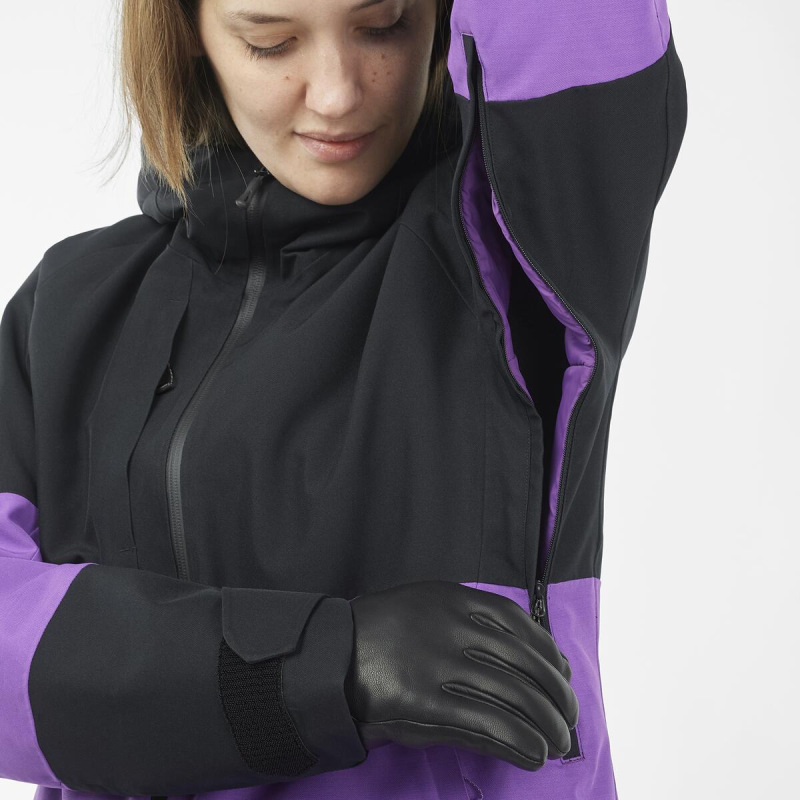 Bunda SALOMON BASHLEY PUFF JACKET W DEEP BLACK/Royal P 6