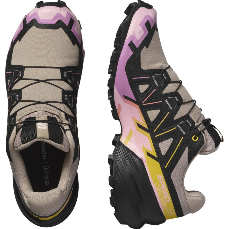 Dámska trailová obuv Salomon SPEEDCROSS 6 W Ethere/Black/Cyclame 5