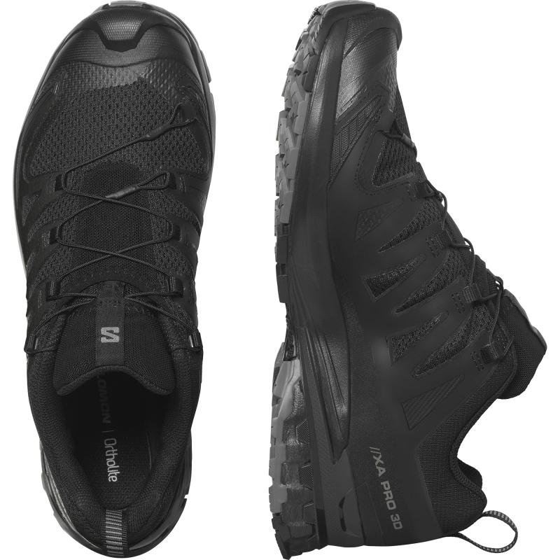 Pánska trailová obuv Salomon XA PRO 3D V9 WIDE Black / Phantom / Pewter - Širší strih