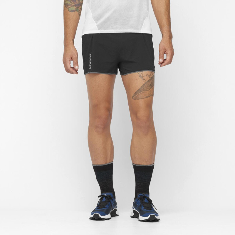 Pánske bežecké trenky Salomon SENSE AERO 3'' SHORTS M DEEP BLACK 5