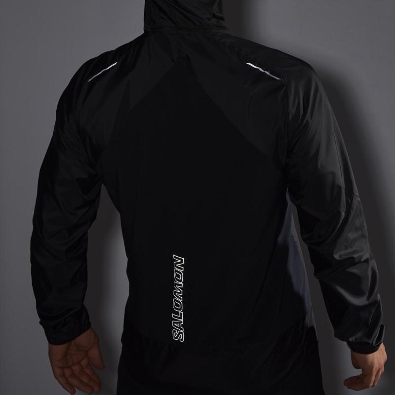 Bežecká bunda Salomon BONATTI CROSS WIND JKT M Deep Black