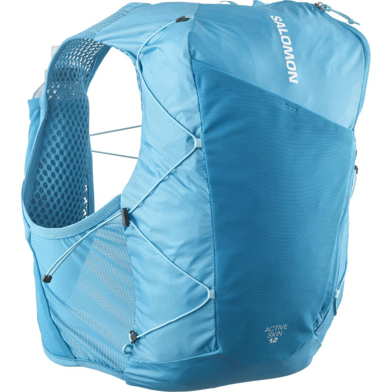 Bežecký batoh Salomon ACTIVE SKIN 12 SET Blue Danube / Blue Cura