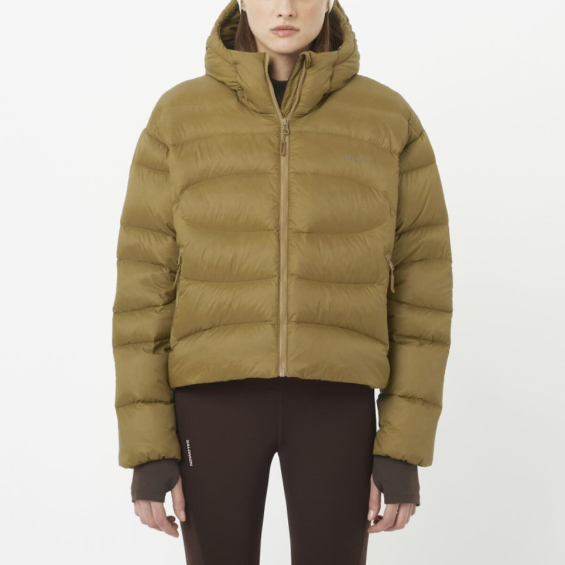 Bunda SALOMON OUTLINE NOV CROP DOWN W BRILLIANT OLIVE 1