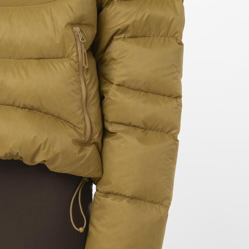 Bunda SALOMON OUTLINE NOV CROP DOWN W BRILLIANT OLIVE 4