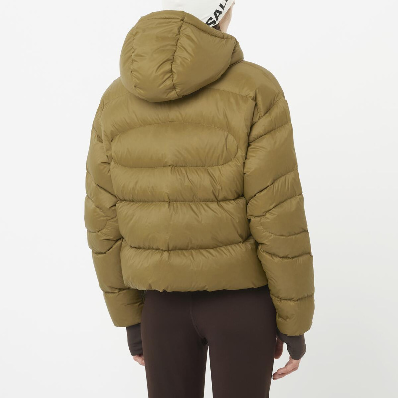 Bunda SALOMON OUTLINE NOV CROP DOWN W BRILLIANT OLIVE 2