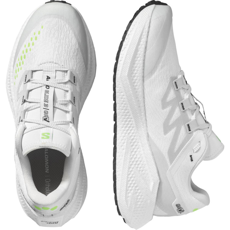 Pánska univerzálna bežecká obuv Salomon AERO GLIDE 3 GRVL White / Ftw Silver 4