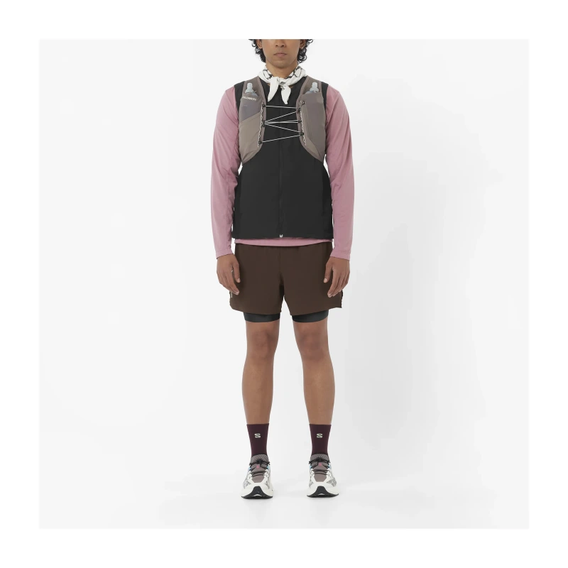 Pánska univerzálna bežecká obuv Salomon AERO GLIDE 4 GRVL Vanilla Ice/Black 8