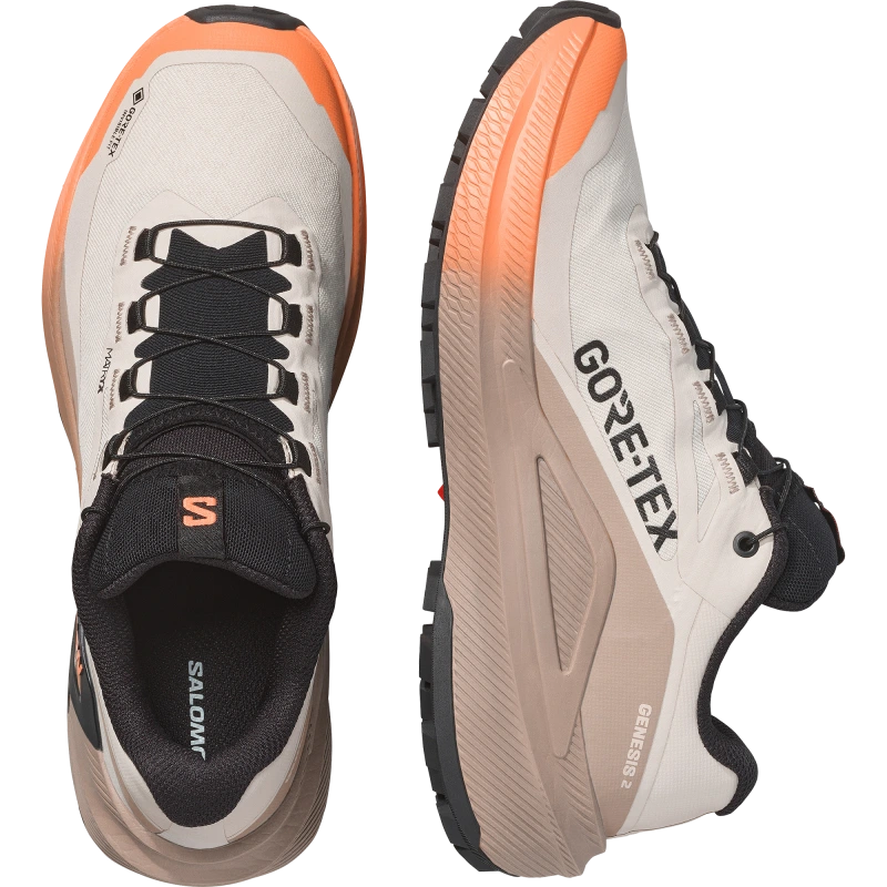 Nepremokavá dámska bežecká obuv Salomon GENESIS 2 GTX W Rainy Day / Desert Tan 5