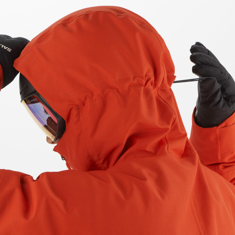 Bunda SALOMON TRANSFER PUFF JACKET MFiery Red 7