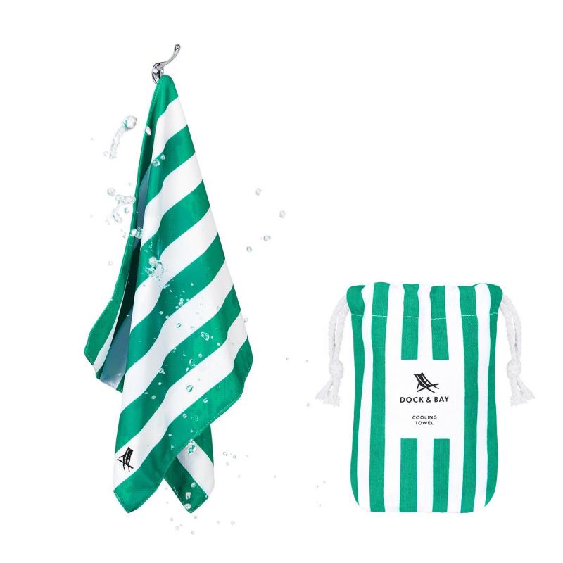 Fitness uteráčik DOCK&BAY COOLING STRIPE Cancun Green