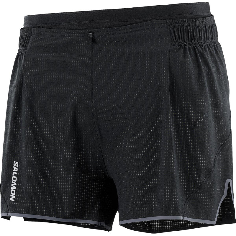 Pánske bežecké trenky Salomon SENSE AERO 3'' SHORTS M DEEP BLACK