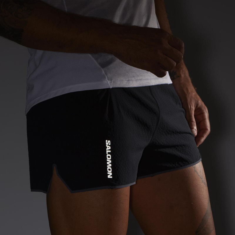 Pánske bežecké trenky Salomon SENSE AERO 3'' SHORTS M DEEP BLACK 4