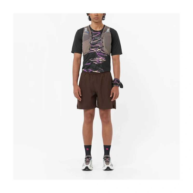 Pánska univerzálna bežecká obuv Salomon AERO GLIDE 4 GRVL Vanilla Ice/Black 6