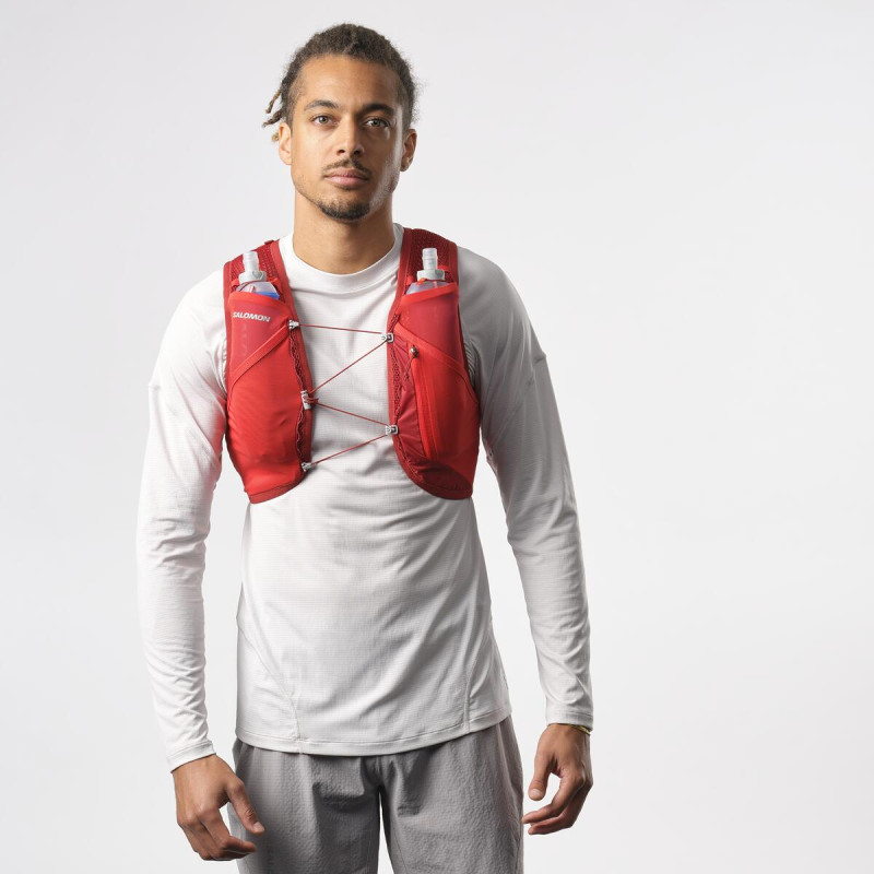 Bežecký batoh Salomon ACTIVE SKIN 4 SET RED DAHLIA/HIGH RISK R 1