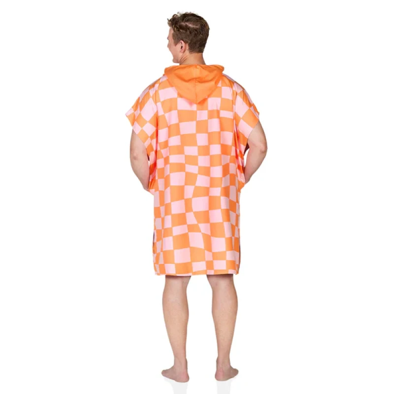 Dospelácke pončo Dock and Bay Quickdry Hooded Poncho - Groovy Check 5