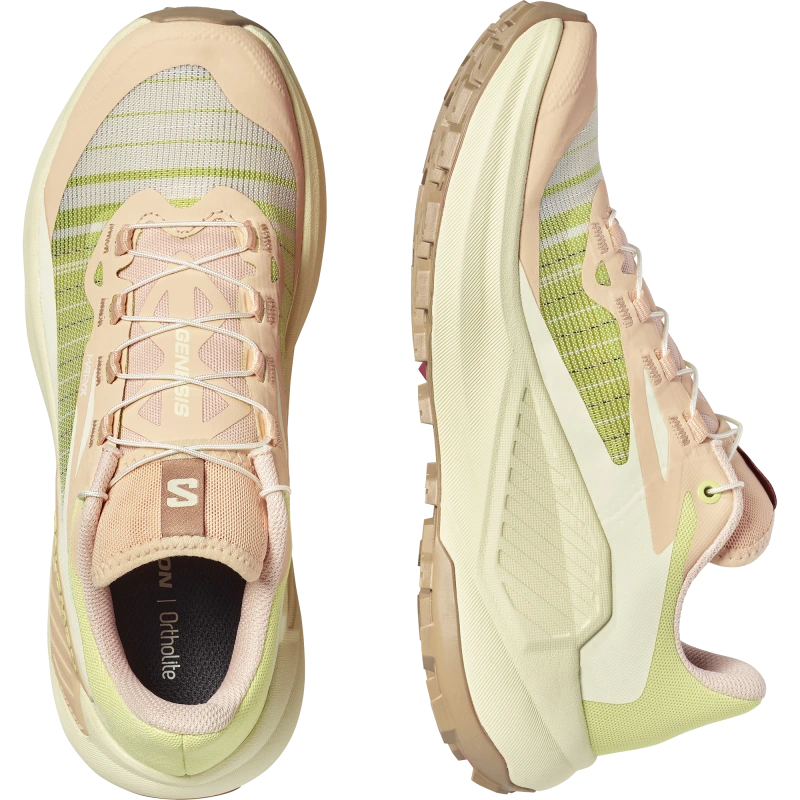 Dámska bežecká obuv Salomon GENESIS W Almond Cream / Transparent Yellow 5
