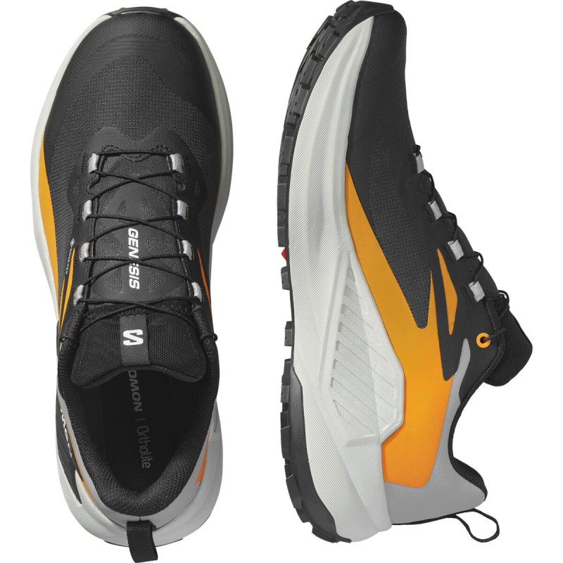 Pánska bežecká obuv Salomon GENESIS GTX Black/Turmeric/Alloy 5