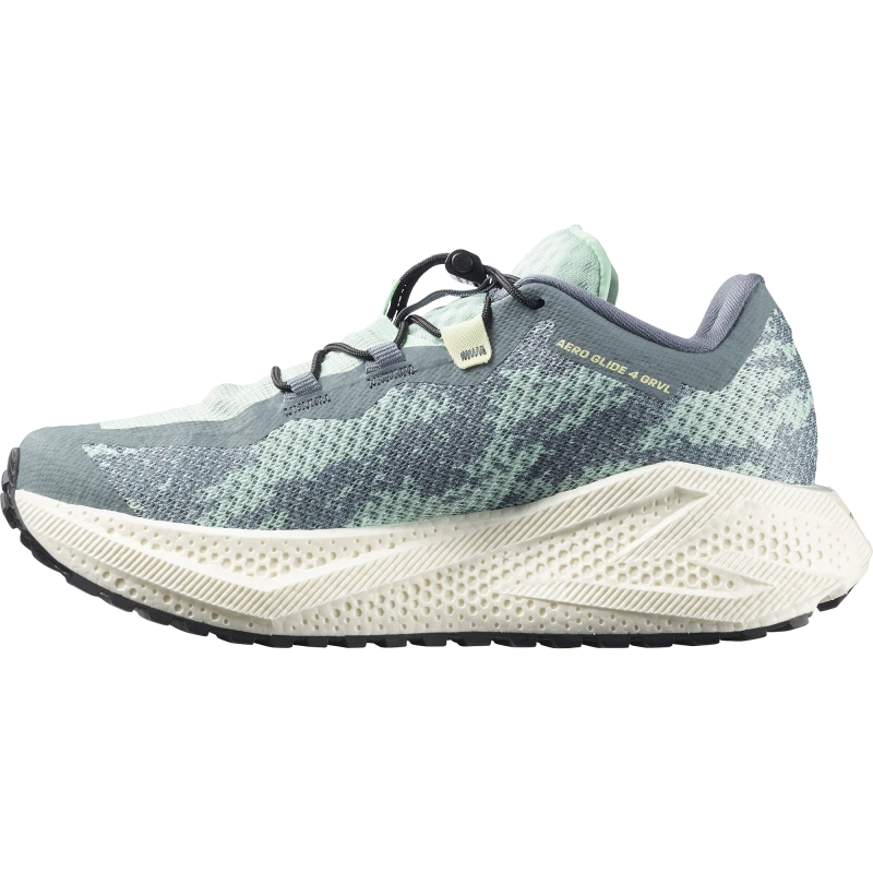 Dámska univerzálna bežecká obuv Salomon AERO GLIDE 4 GRVL W tormy Weather / Lichen 4