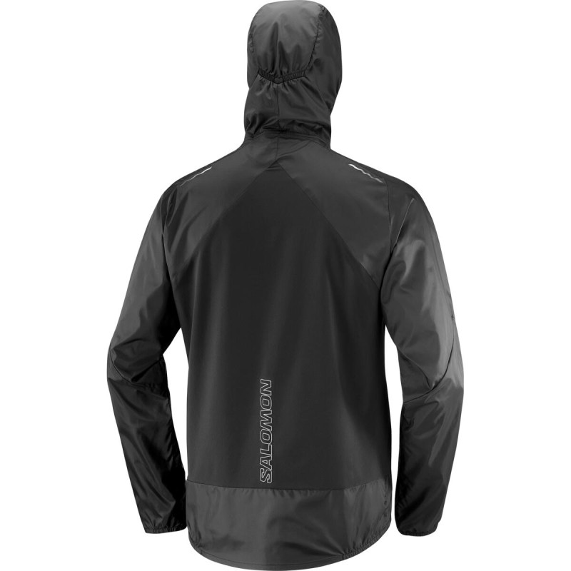 Bežecká bunda Salomon CROSS WIND JKT M DEEP BLACK 1