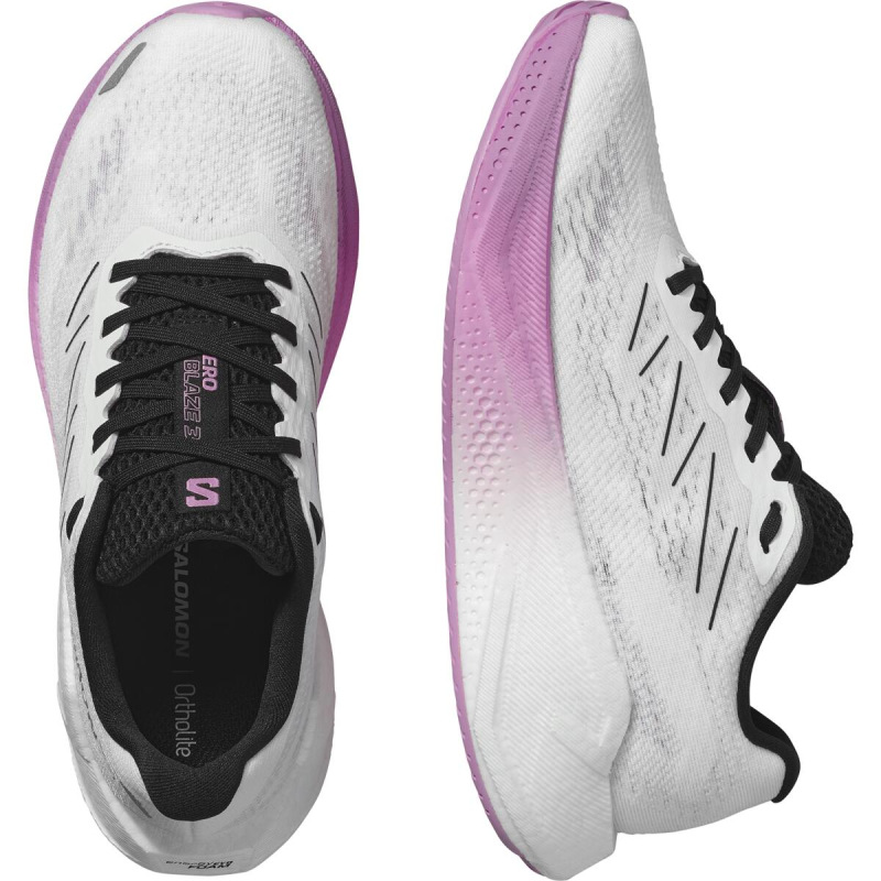 Dámska cestná bežecká obuv Salomon AERO BLAZE 3 GRADIENT W Wh/Bla 4