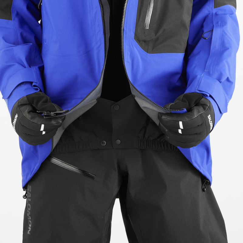 Pánska bunda SALOMON MOON PATROL GTX JKT M DEEP BLACK/Sur 9