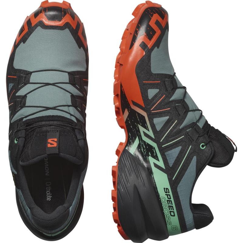 Pánska trailová obuv Salomon SPEEDCROSS 6 GTX Noat/Black/Chert