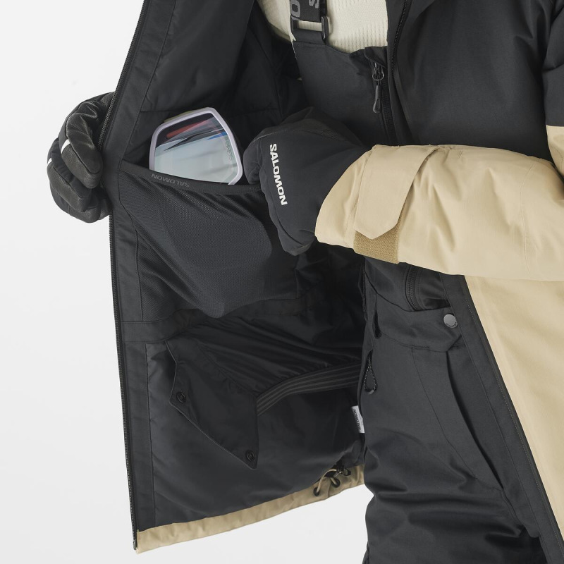 Bunda SALOMON BASHLEY PUFF JKT W Deep Black / White Pepper 6