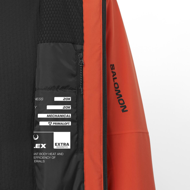 Pánska bunda SALOMON BRILLIANT 2.0 JACKET M CHERRY TOMATO 8