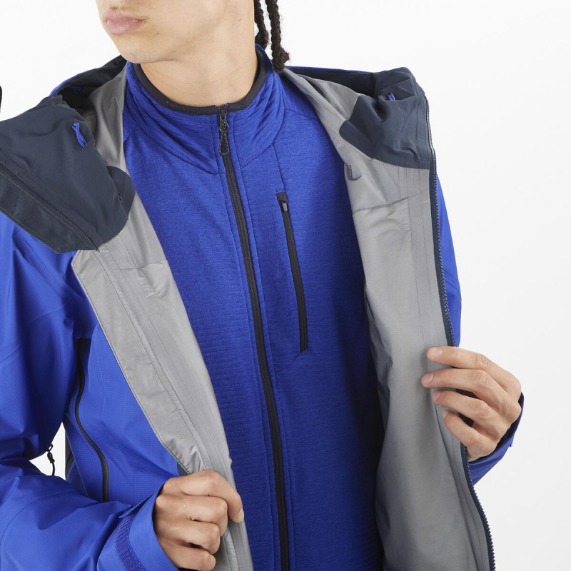 Pánska bunda Salomon MTN GORE-TEX 3L JACKET M Surf The Web/CA 8